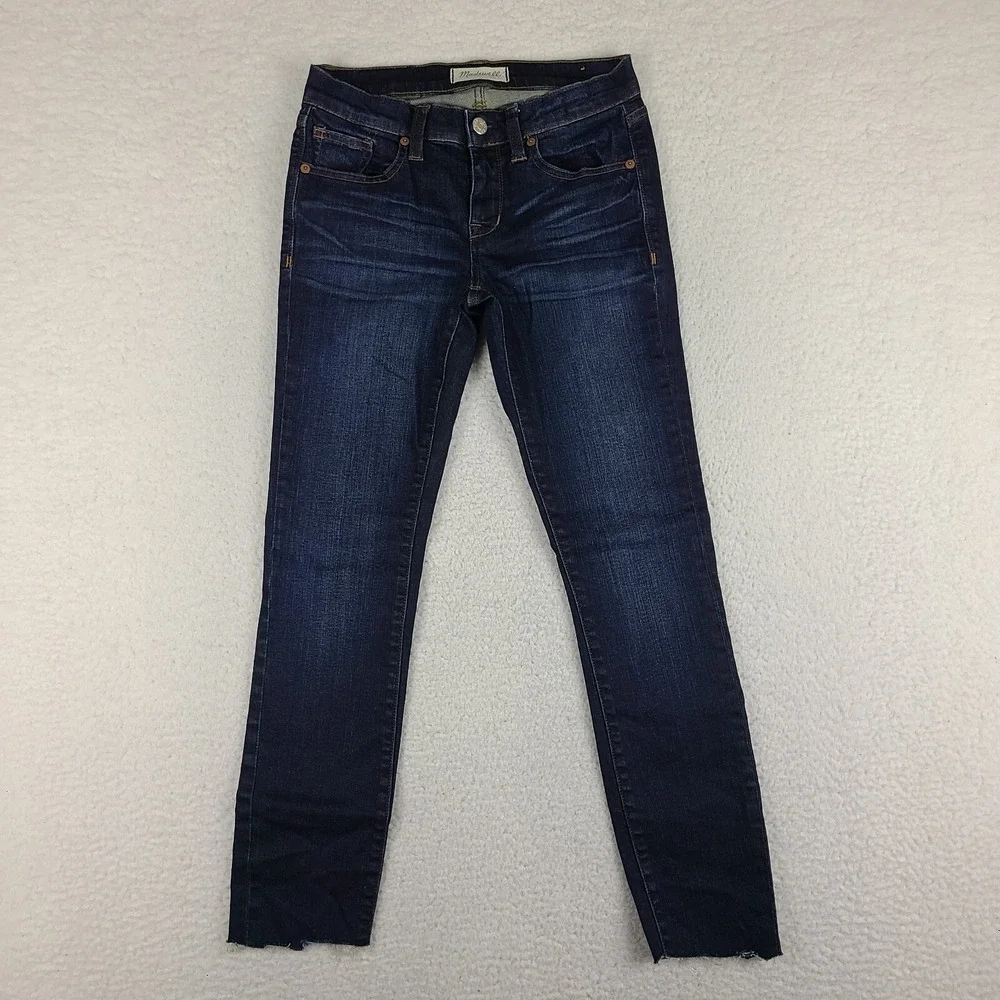 Madewell Jeans Womens‎ 24 Blue Skinny Skinny Dark Wash Denim